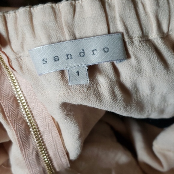 Sandro Paris Blush Strapless Mini Dress 1 Small - Picture 4 of 5